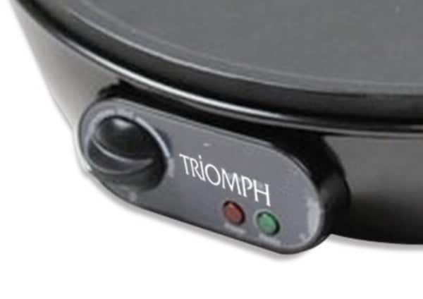 El termostato ajustable de la crepera eléctrica Triomph ETF1503