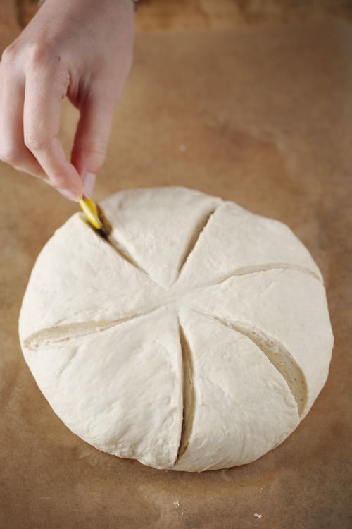 formando pan casero