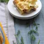 Tortitas bretonas con salmón ahumado y nueces