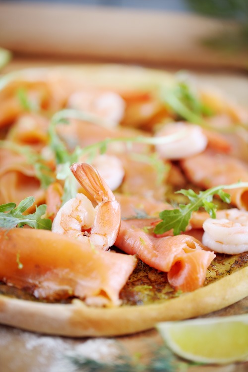 pizza-salmon-gambas