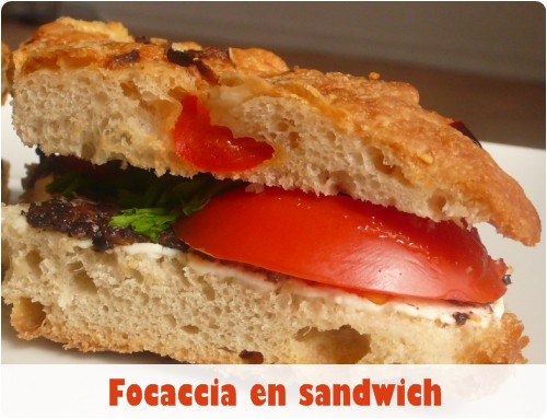 sándwich de focaccia